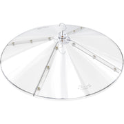 iBorn front view oversized baffle showing full feeder coverage and protection