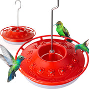 iBorn feeder front view showing 14 red ports and bright attractant