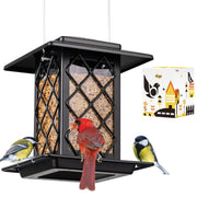 iBorn lantern feeder front view showing decorative design and durable build