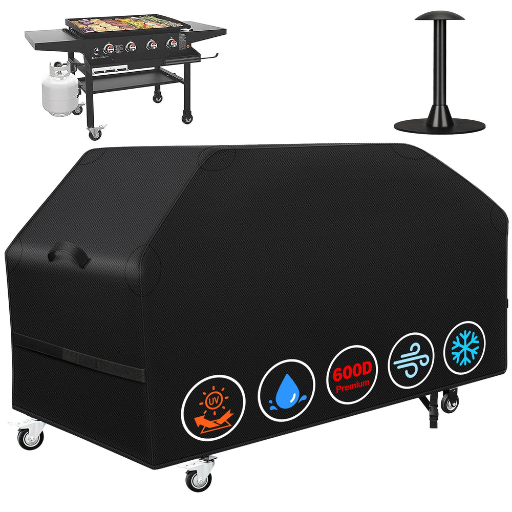 iCOVER front view on 36 inch griddle protecting from weather