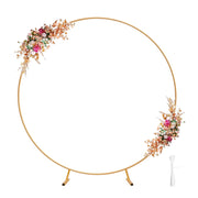 IDAODAN front view of golden circle arch showing elegant event backdrop benefit