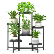 iDavosic.ly front view of 6 tier plant stand showing organized display benefit