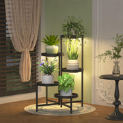 iDavosic.ly front view of 5-tier stand showing clean vertical plant display and sturdy frame