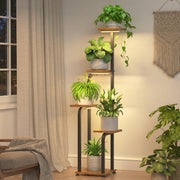 iDavosic.ly front view of tall plant stand showing vertical display and space saving