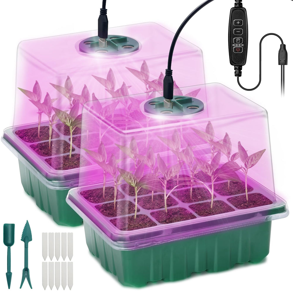 Idealife front view of propagation station showing full kit and tidy setup benefits