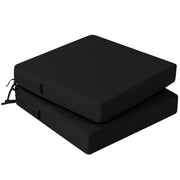 idee-home front view of two cushions showing waterproof finish and comfort