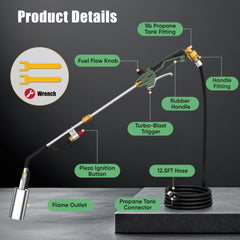 IgnitChef ergonomic handle displaying anti-slip grip and safety valve