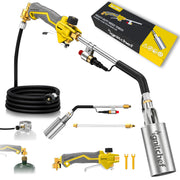IgnitChef torch front view showing controls and ergonomic grip for safer handling