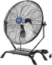 iLiving front view of 20-inch fan showing airflow and rugged build