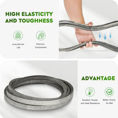 ILONPA belt side profile showing 1/2 inch width for accurate sizing benefit