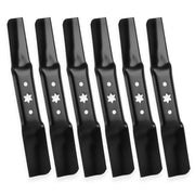 ILONPA front view of six-blade set showing fit for Cub Cadet, improves cutting performance
