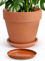 INGOFIN front view terracotta pot showing classic shape and aesthetic benefit