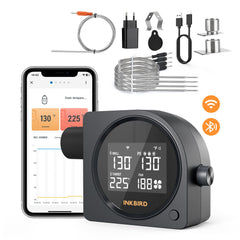 Inkbird front panel display showing temperature and status for quick readings