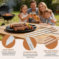Innvist wooden handle detail offering a cool-touch grip for safer flipping