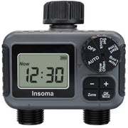 Insoma front view timer attached to hose showing easy installation benefit