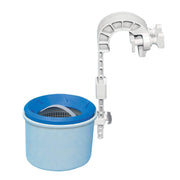 Intex skimmer front view showing housing and inlet, clear surface cleaning
