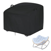 Iptienda front view covered papasan chair protecting outdoors