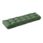 IPYNBAP front view of dark green bench cushion showing clean finish and style