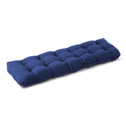 IPYNBAP front view of navy blue bench cushion showing comfortable seating