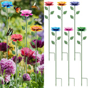 IRmm front view of assembled bee watering station showing colorful flowers and benefit attraction