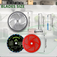 IRONHIT adapter kit parts laid out showing included washers, nuts and rider plate