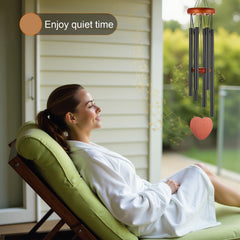 isoymoy hanging on patio post demonstrating outdoor placement and calming sound