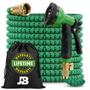 J&B front view of XpandaHose showing compact packaging and quick setup benefit