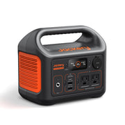 Jackery Explorer 300 front view showing compact design and built-in handle benefit portability