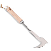 Jahenway front view showing full 12-inch weeder and axe-shaped blade for precise removal