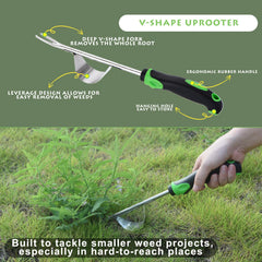 Jahenway crack weeder removing weeds between pavers for fast precise cleanup