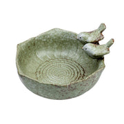 JARPSIRY front view of birdbath bowl showing decorative shape and curb appeal