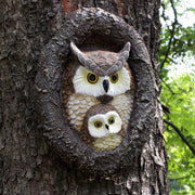 JARPSIRY owl front view showing lifelike features and durable finish