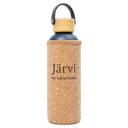 Jarvi Deep Blue bottle front view showing sleek design and cool-to-touch benefit