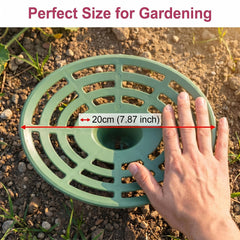 Jashem cradle supporting a cantaloupe in garden to prevent rot