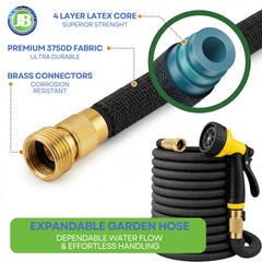 J&B close-up of solid brass connector offering leak resistance and durability