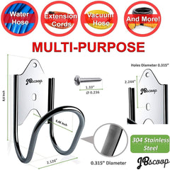 JBscoop mounted on wood fence demonstrating secure outdoor fixation benefit