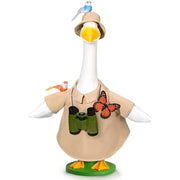 JcHrmers front view of dressed porch goose adds whimsical curb appeal