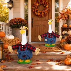 JcHrmers plaid shirt detail showing pattern and warm seasonal color