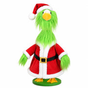 JcHrmers front view of green goose outfit showing festive look and quick setup