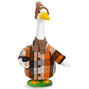 JcHrmers plaid shirt on goose showing autumn curb appeal