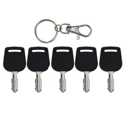 JEENDA front view of five ignition keys showing brand and easy spare storage