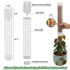 Jegu close-up of top 220ml refill cup for easy watering and longer intervals
