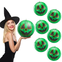 Jenaai front view of six watermelon beach balls showing festive design and quantity