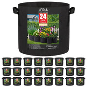 JERIA front view of 24-pack grow bags for convenient planting supply