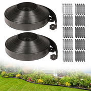 JERIA front view of rolled 100ft edging kit showing length and ease
