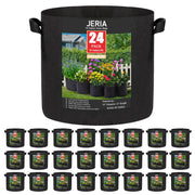 JERIA front view of 24-pack grow bags showing full set and quantity benefit