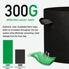 JERIA 10-gallon bag with tomatoes showing healthy growth benefit
