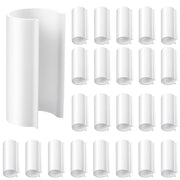 Jetec front pack of 32 white PVC clamps showing quantity and brand benefits