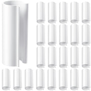Jetec front packaging showing 32 white PVC clamps, organized for quick use