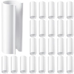 Jetec front packaging showing 32 white PVC clamps, organized for quick use